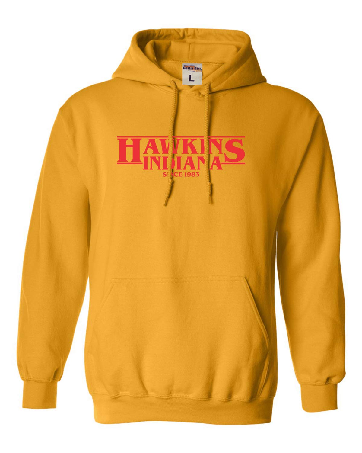 Go All Out Hawkins Indiana Sweatshirt Hoodie for Men & Women - Soft & Comfortable Pullover for Casual Wear, Fan Gifts & TV Show Merchandise