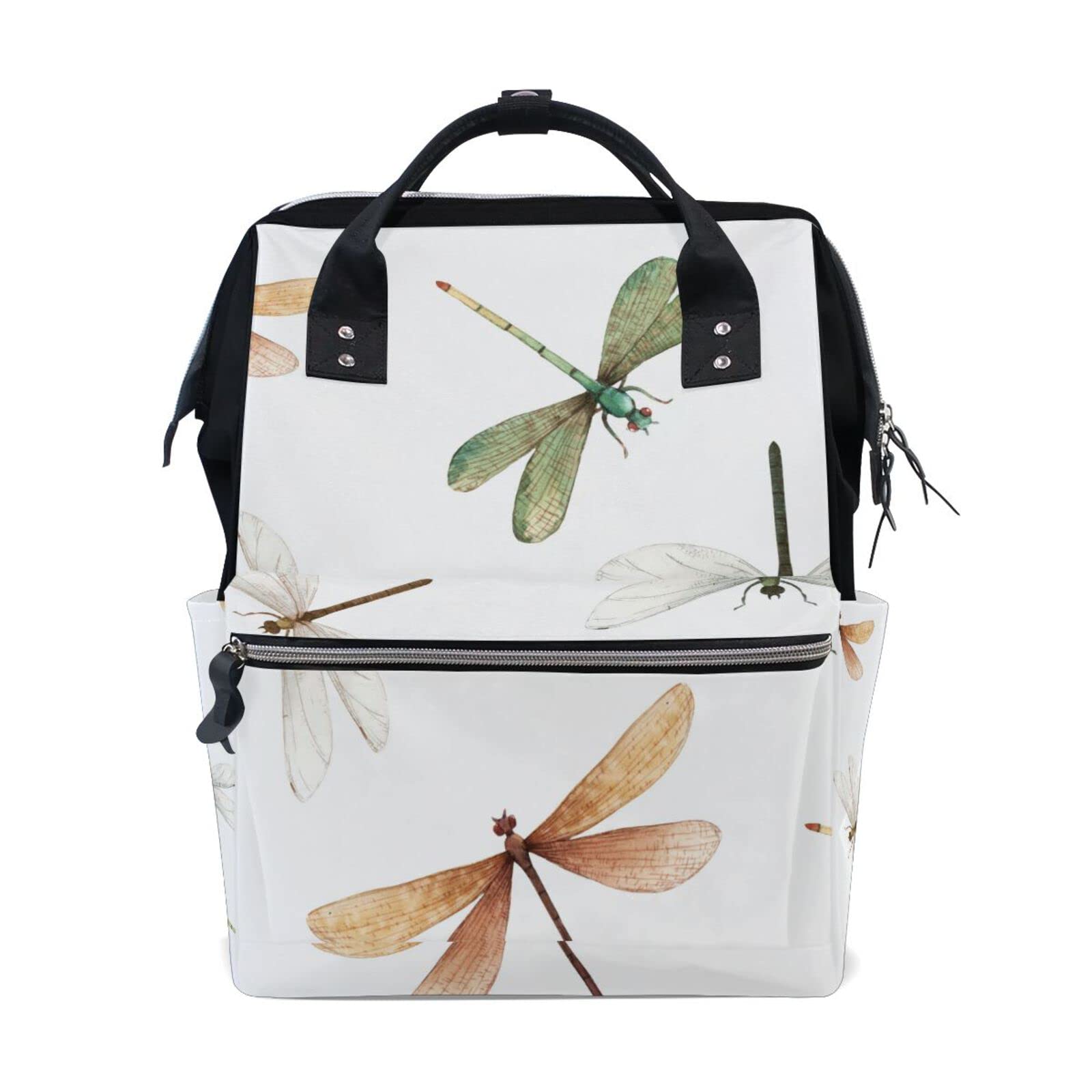 Dragonflies Diaper Backpack - Large Capacity Baby Travel Bag for Moms & Outings