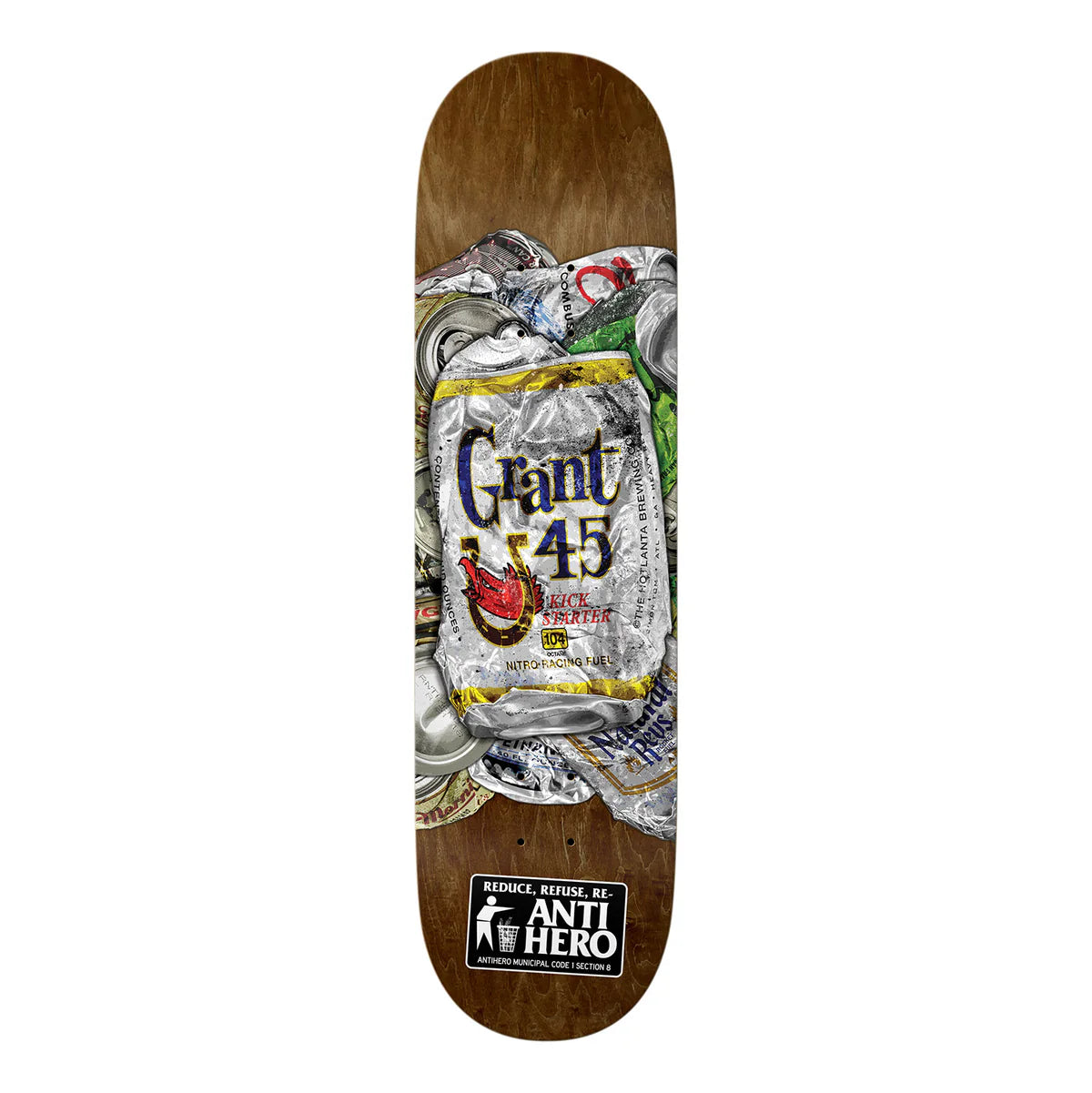 Anti Hero Grant Taylor REFUSE Skateboard Deck | High-Quality Street & Park Skateboarding Board for Professional & Amateur Skaters