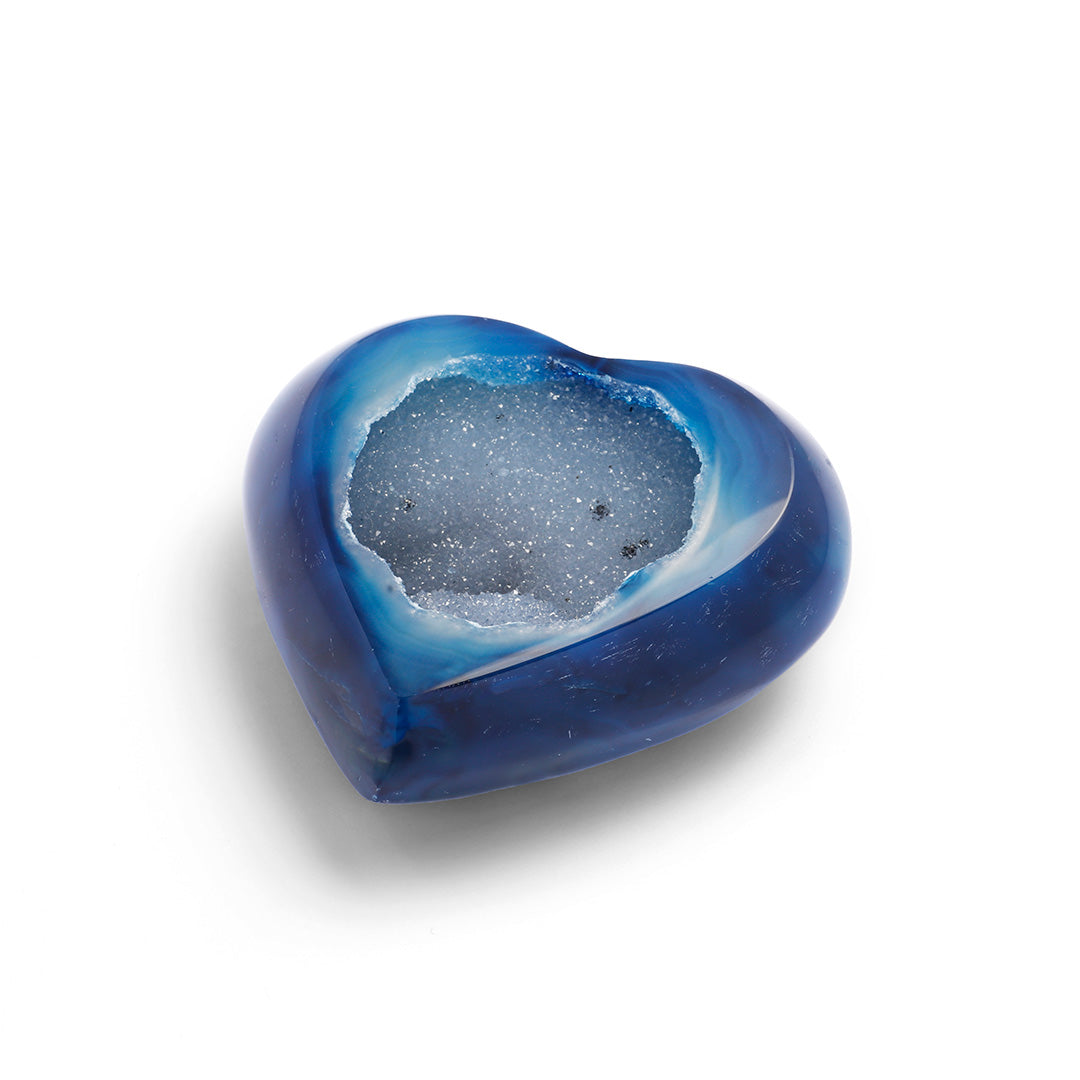 Cuore Heart Agate Pendant Necklace - Elegant Healing Stone Jewelry for Women - Perfect for Meditation, Gifts & Spiritual Wellness