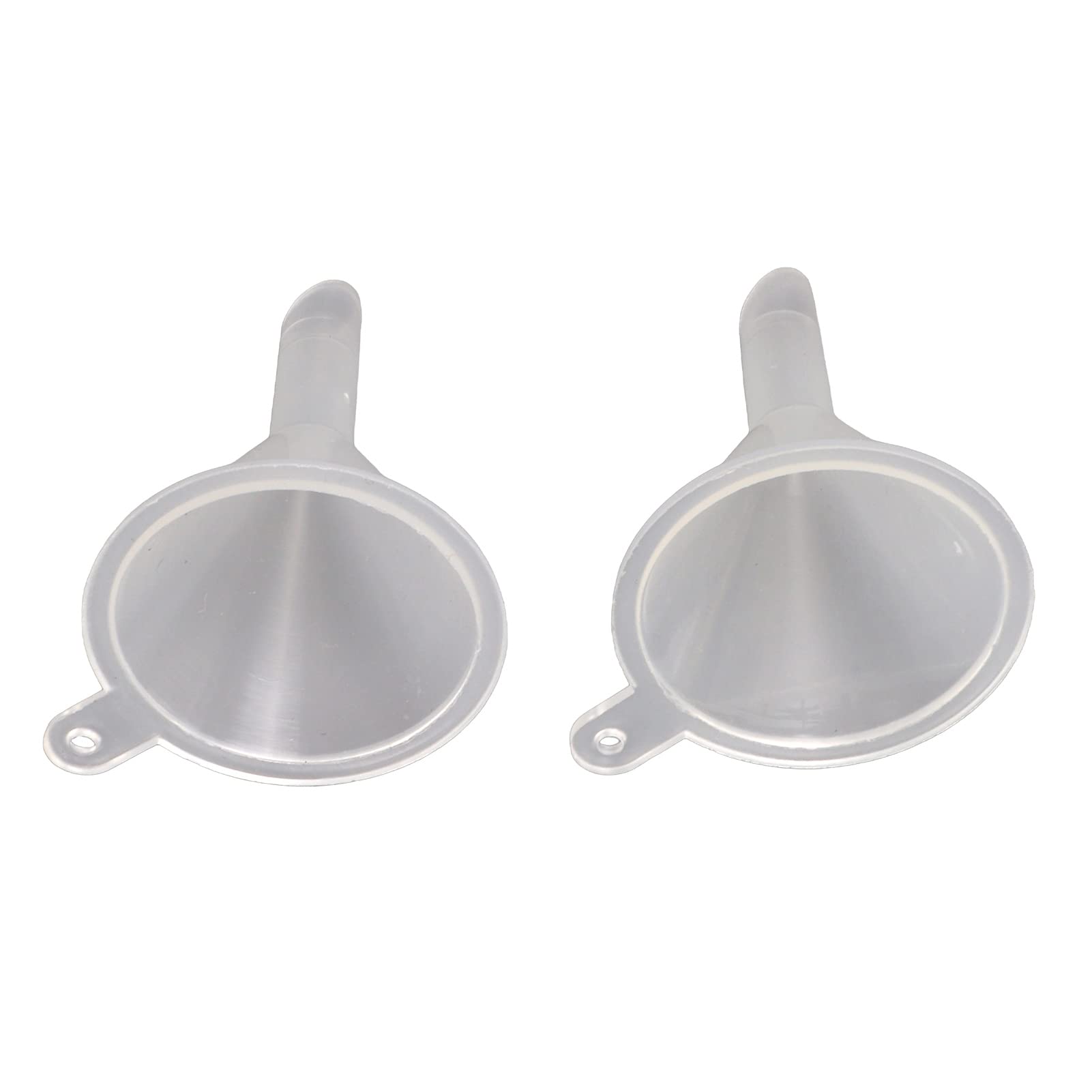 Entatial Liquid Funnel - Reusable Clear Plastic Mini Funnel for Powder, Liquid & Perfume | Perfect for Kitchen, Lab, DIY Cosmetics & Travel Essentials