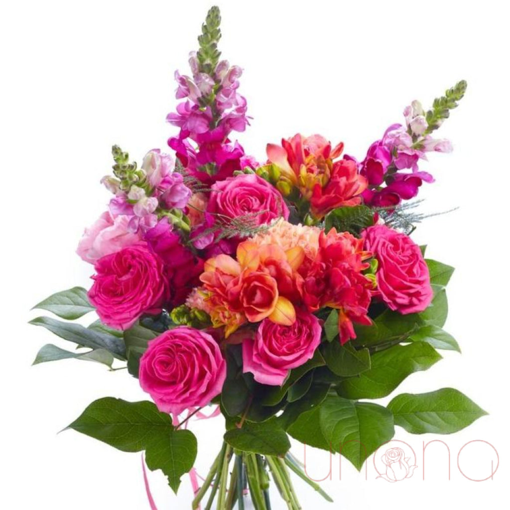 Bright Kiss Bouquet - Fresh Artificial Silk Roses for Wedding, Anniversary & Home Decor - Perfect for Romantic Gifts, Table Centerpieces & Party Decorations