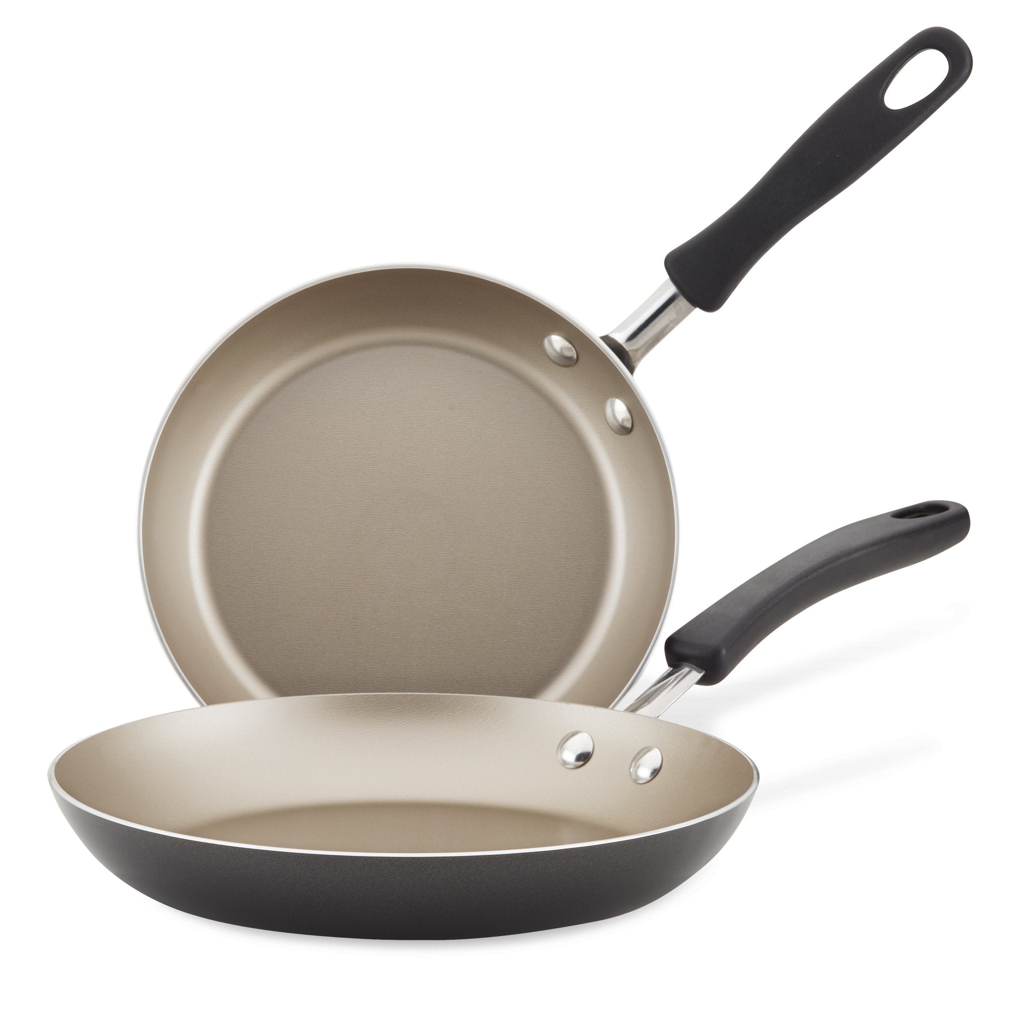 Nonstick Frying Pan Set - 3-Piece Kitchen Cookware with Stay-Cool Handles for Sauteing, Frying & Omelets - Perfect for Gas, Electric & Induction Stovetops - Dishwasher Safe & PFOA-Free