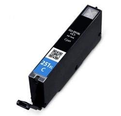 High-Quality Compatible Cyan Ink Cartridge Replacement for Canon 6449B001 (CLI-251XL) - Perfect for Canon Pixma Printers, Home & Office Printing
