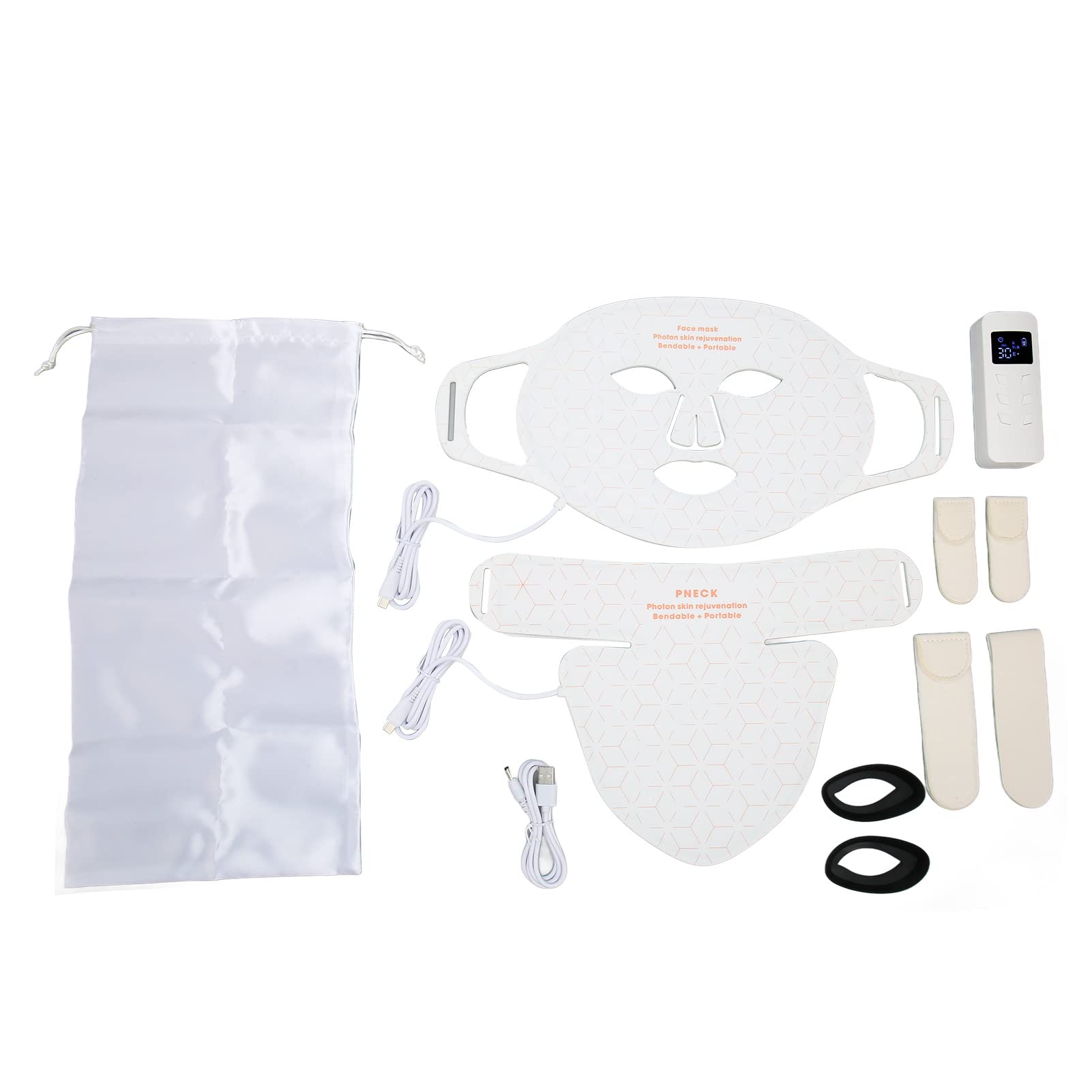 LED Face and Neck Care Cover - Anti-Wrinkle Skin Rejuvenation Machine with Photodynamic Therapy | At-Home Facial Treatment Device for Anti-Aging & Skin Refining | Perfect for Spa Days & Self-Care Routines