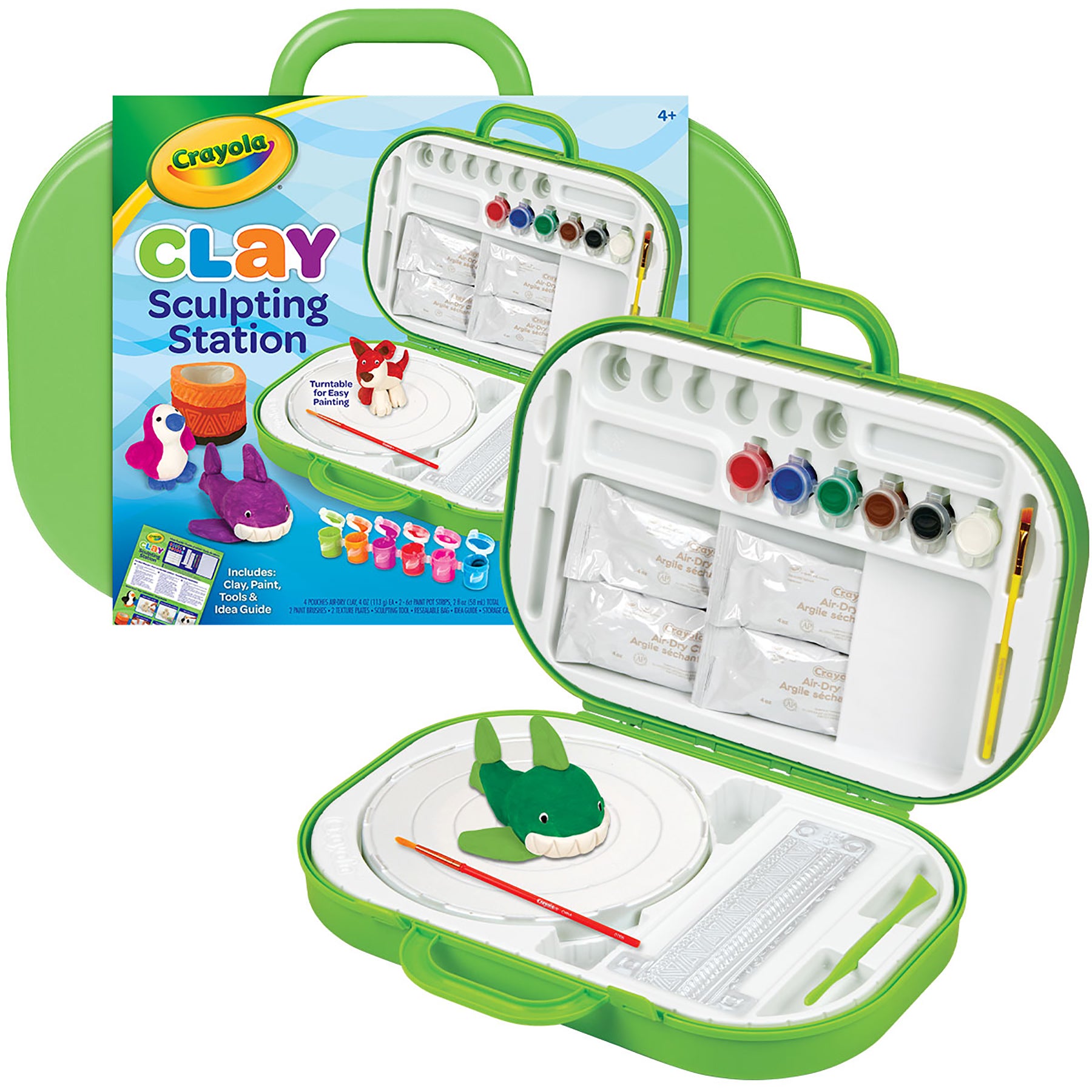 Crayola Clay Sculpting Station - Complete Creative Art Kit for Kids with 20 Colors, Tools & Storage - Perfect for Birthday Gifts, Classroom Activities & DIY Crafts