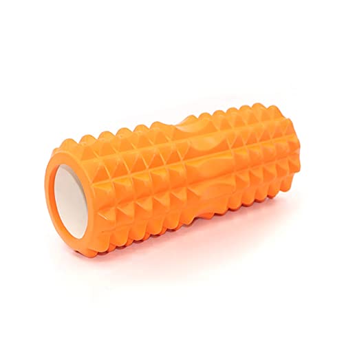 Orange Foam Roller for Yoga, Pilates & Back Massage - High Density Fitness Roller for Muscle Recovery, Stretching & Gym Training - Ideal for Home, Studio & Indoor Workouts