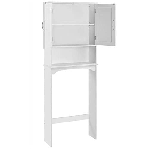 3-Tier Over The Toilet Bathroom Storage Cabinet - Space Saving Shower Organizer with Adjustable Shelves for Bathroom Essentials | Perfect for Small Bathrooms, Apartments & Dorm Rooms