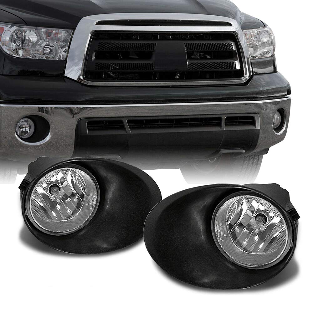 JJRYBD Clear Bumper Fog Lights with Covers, Switch & Wiring Kit - Compatible with Models 521250C020, TO2600102_07, 81210AA030, TO2592117, TO2601102, 521260C020 - Perfect for Off-Roading, Night Driving & Enhanced Visibility