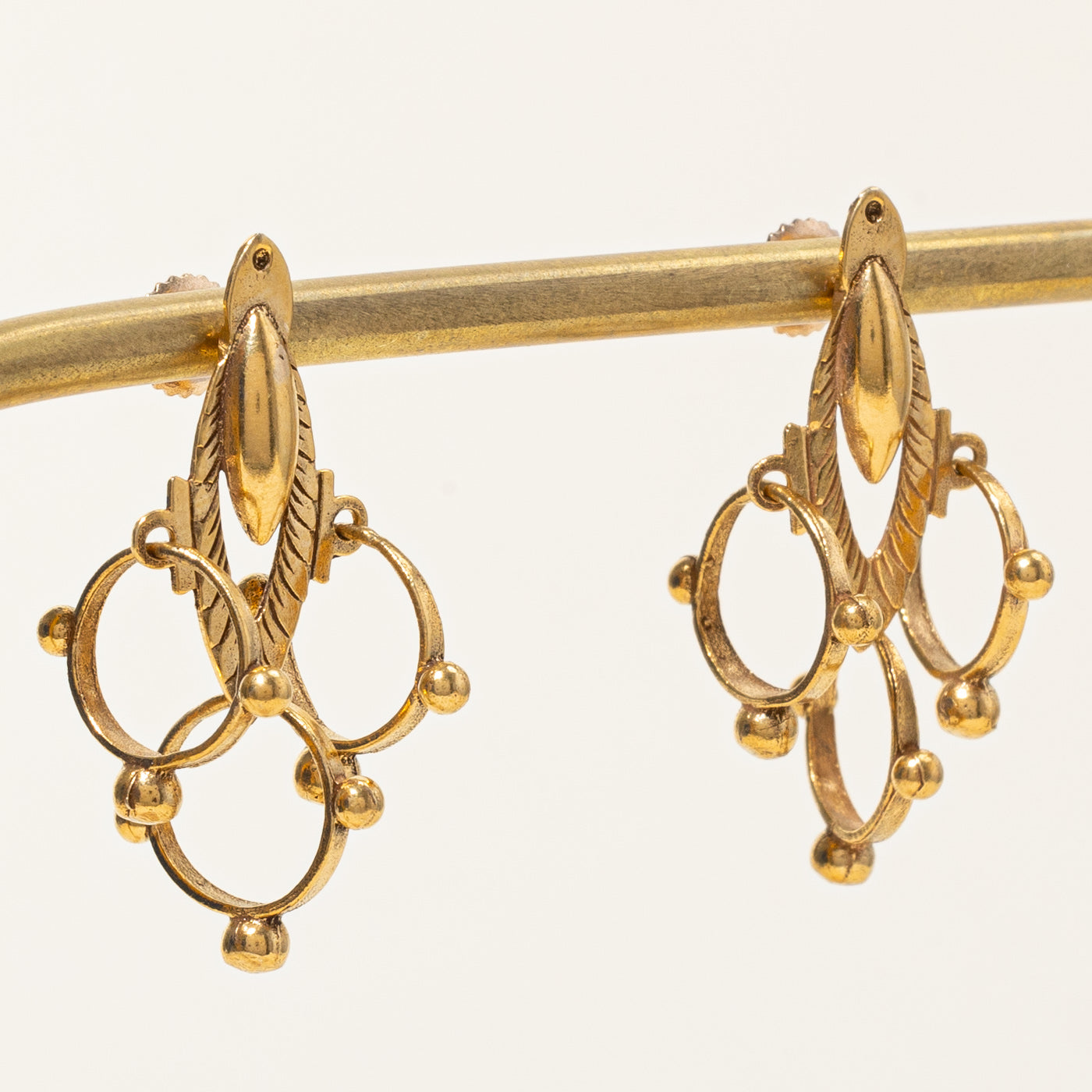 14K Yellow Gold Drop Earrings for Women - Elegant Dangle Earrings for Daily Wear, Parties & Special Occasions | Hypoallergenic & Tarnish-Resistant Jewelry Gift