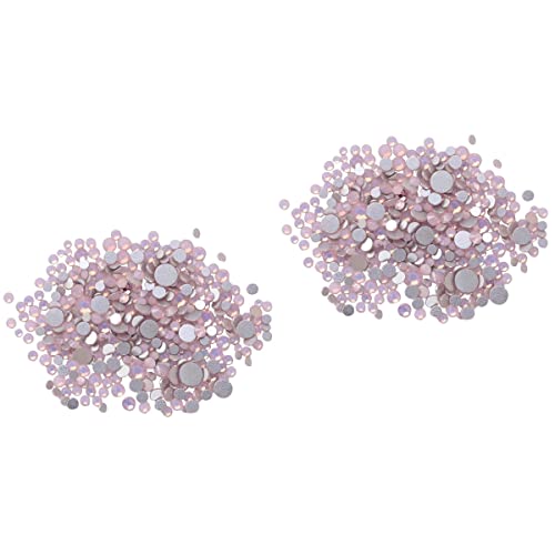 EXCLUZO 2pcs Nail Art Diamond Crystals Beads Gems - 3D Nail Art Stickers & Jewels for Nail Decoration | Perfect for DIY Manicures, Salon Nails, and Party Glam Looks
