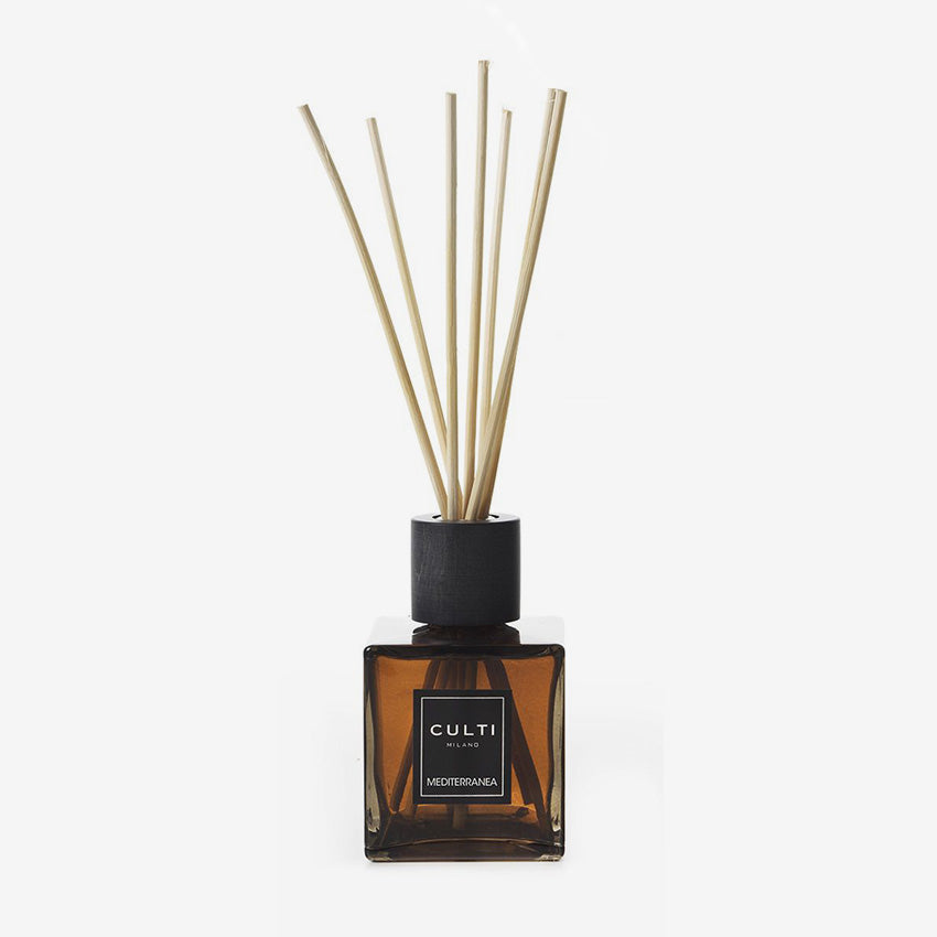 Culti Milano Mediterranea Scented Reed Diffuser - Elegant Home Fragrance Decor for Living Room, Bedroom & Office | Aromatherapy & Relaxation Gift Set