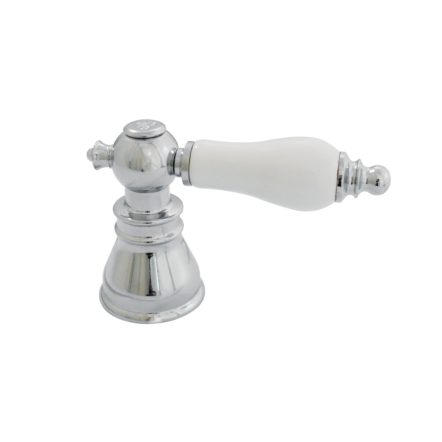 American Patriot FSCH1971APLC Polished Chrome Porcelain Lever Handle (Cold Side) - Perfect for Bathroom & Kitchen Faucet Replacement, DIY Home Renovation