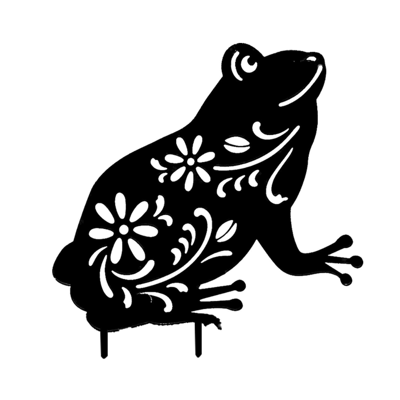 Geraffely Metal Frog Garden Statue - Lifelike Hollow Out Animal Yard Art for Outdoor Decor, Patio, Lawn, Porch & Backyard | Perfect for Adding Whimsical Charm to Gardens and Landscapes