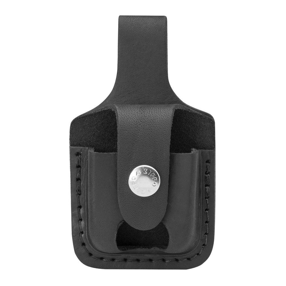 Black Lighter Pouch with Thumb Notch - Compact & Durable Lighter Holder for Outdoor Camping, Hiking, and Survival Gear Accessories