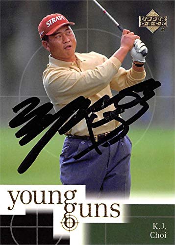 K.J. Choi Signed Golf Card - PGA Tour 2001 Upper Deck for Collectors & Fans