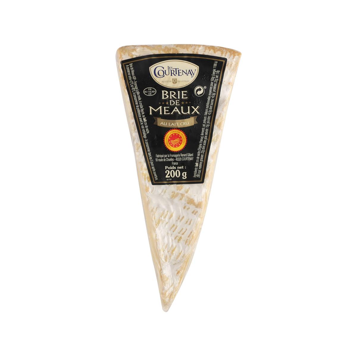 COURTENAY Brie de Meaux AOP Raw Milk Cheese (200g) - Authentic French Soft Cheese for Charcuterie Boards, Wine Pairing & Gourmet Recipes