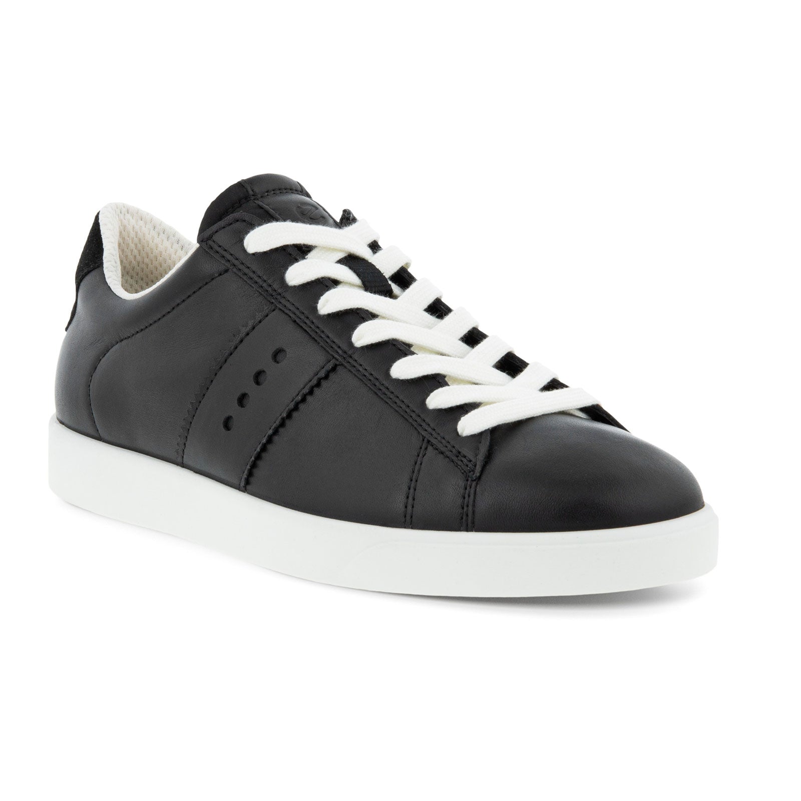 ECCO Street Lite Retro Sneaker Women's Comfortable Walking Shoes - Black/Black | Casual Wear, Travel & Everyday Comfort