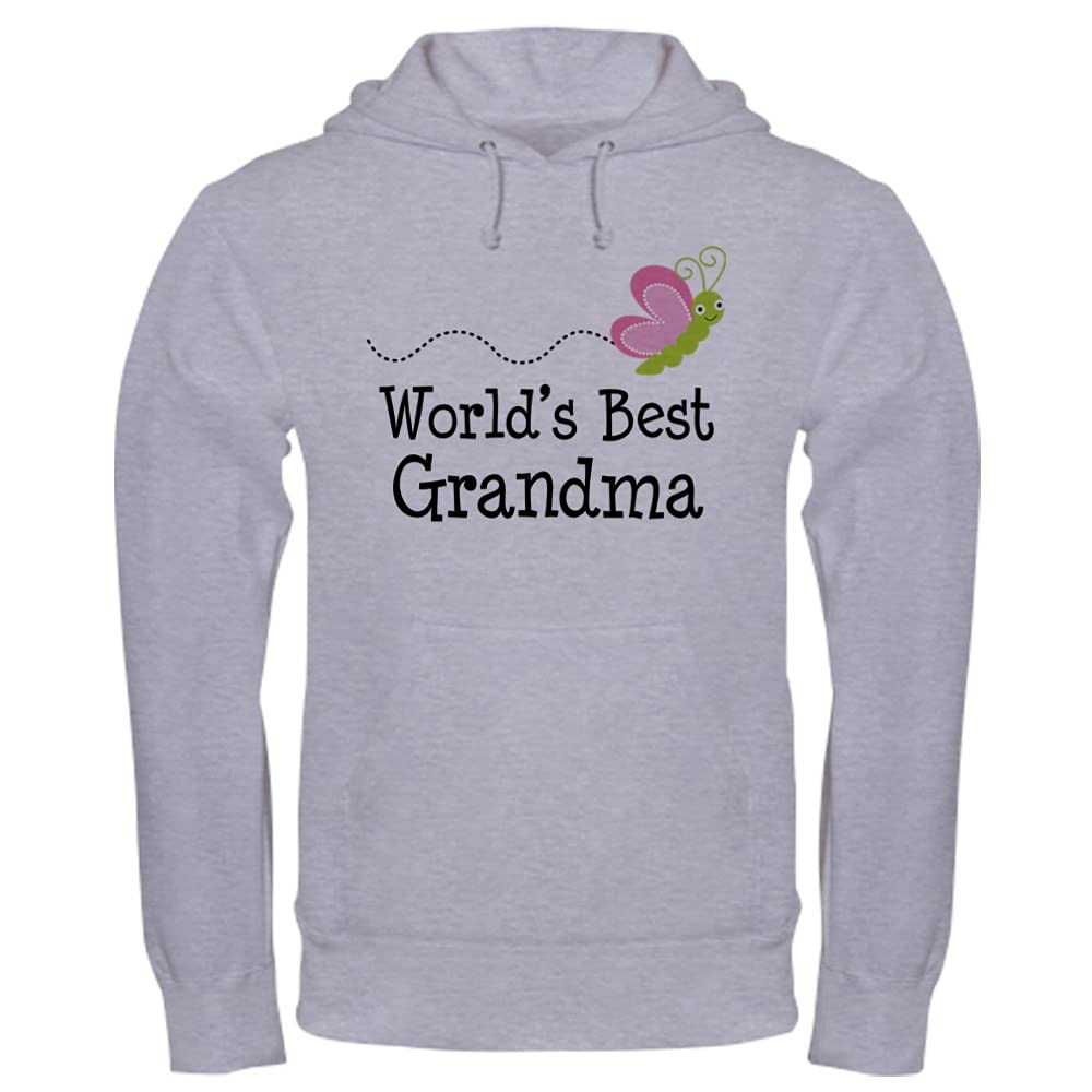World's Best Grandma Hooded Sweatshirt - Cozy Pullover Fleece Jacket for Women - Perfect Gift for Grandmothers Birthday, Christmas & Family Gatherings