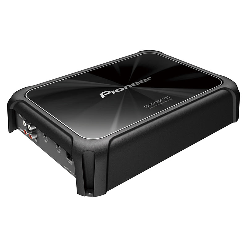 Pioneer GM-D9701 1200W RMS Class D Monoblock Car Amplifier with Wired Bass Boost Remote - Powerful Subwoofer Amp for Car Audio System & Bass Enthusiasts