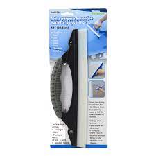 Multi-Purpose Squeegee with 12 Silicone Blades - Home Essentials for Windows, Showers & Car Cleaning (Model 83876)