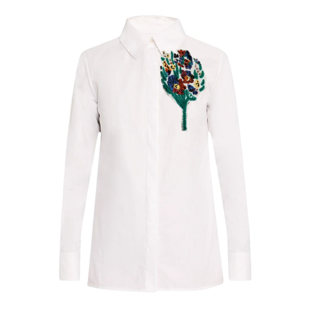 Vibrant Embroidered Button Down Shirt for Men - Casual & Formal Wear | Perfect for Office, Parties & Date Nights