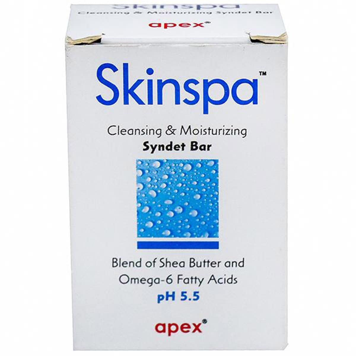 SKINSPA Cleansing & Moisturizing Syndet Bar Soap 75g - Gentle Face & Body Cleanser for Sensitive Skin - Perfect for Daily Skincare Routine & Travel