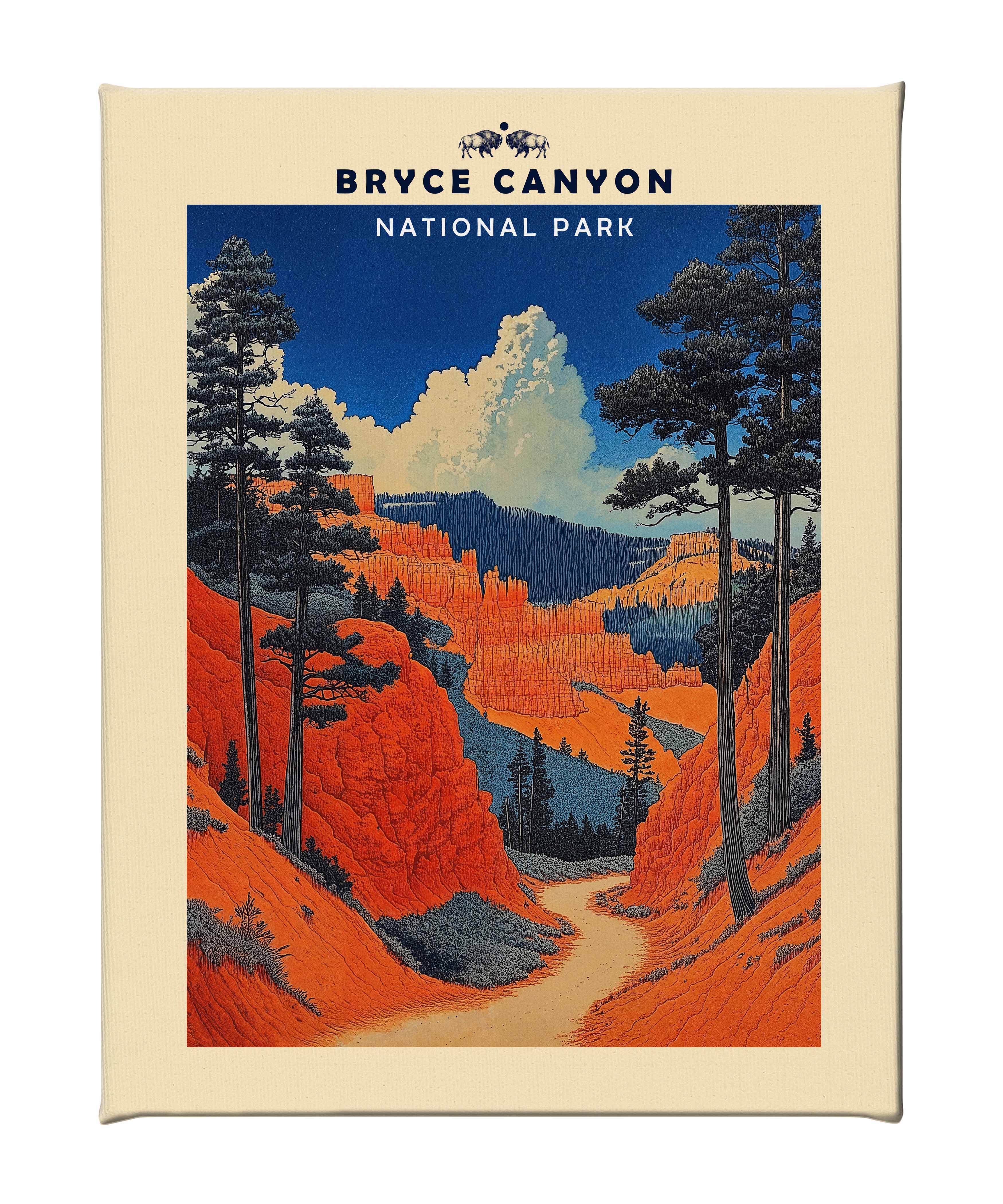 Bryce Canyon National Park Landscape Gallery Wrapped Canvas Wall Art - Perfect for Living Room, Bedroom & Office Decor