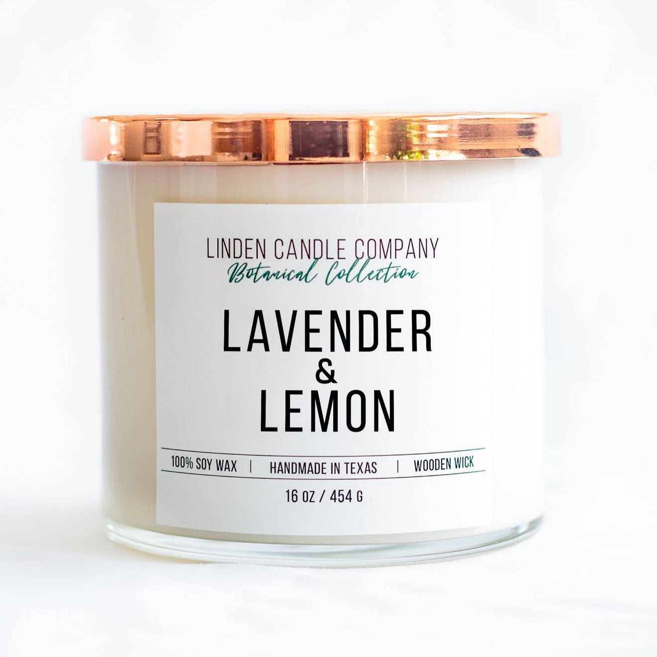 Organic Lavender & Lemon Soy Candle 16oz - Relaxing Aromatherapy Scented Candle for Home, Spa, Yoga & Meditation - Natural Stress Relief & Sleep Aid