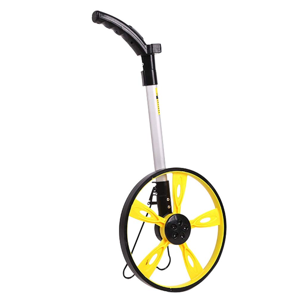 High-Precision Digital Measuring Wheel with Telescopic Handle - 32cm Wheel Diameter for Accurate Distance Measurement - Perfect for Land Surveying, Construction, Road Work & Outdoor Sports Tracking