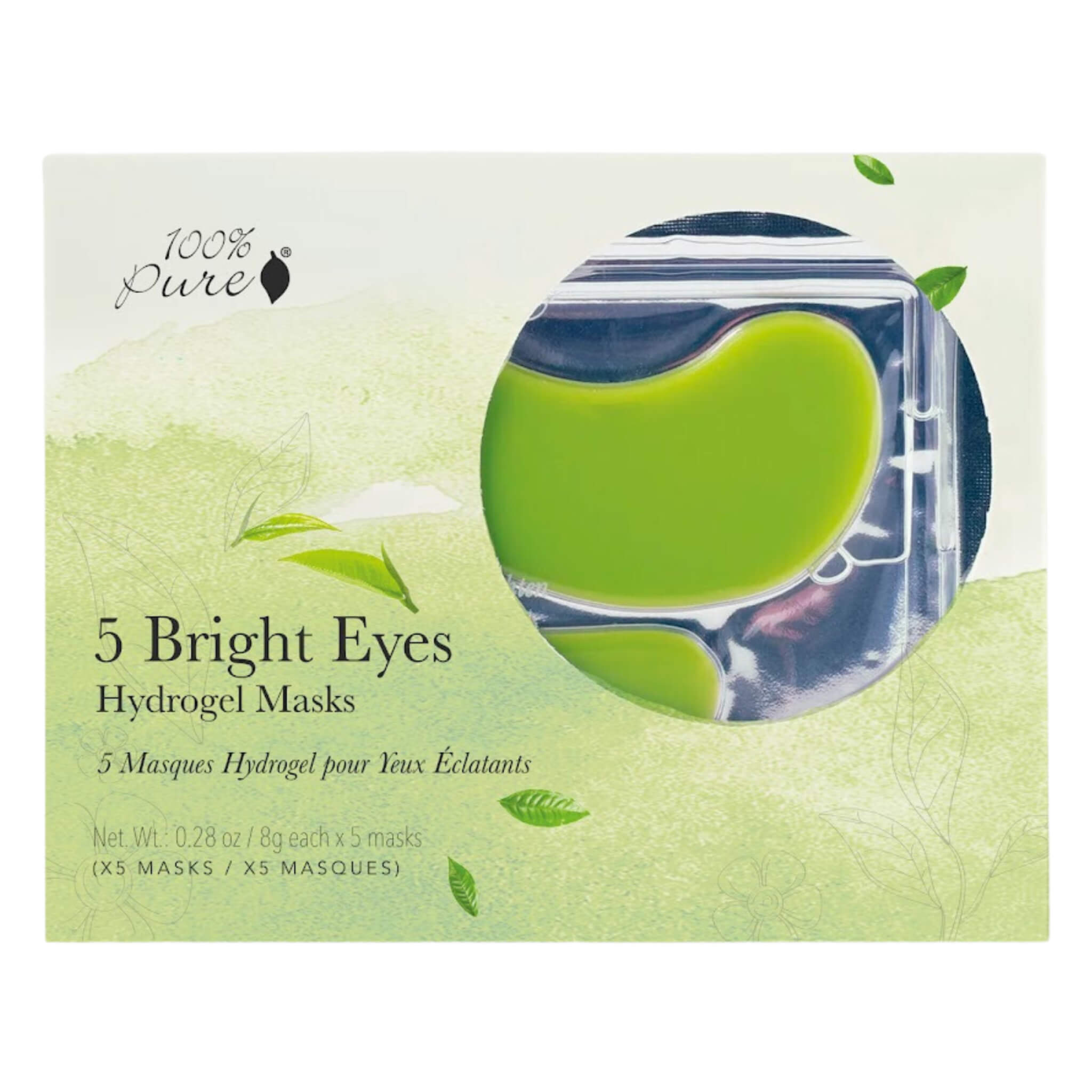 Bright Eyes Mask - Cooling & Hydrating Under Eye Patches for Dark Circles & Puffiness | Perfect for Travel, Work & Nighttime Skincare Routine