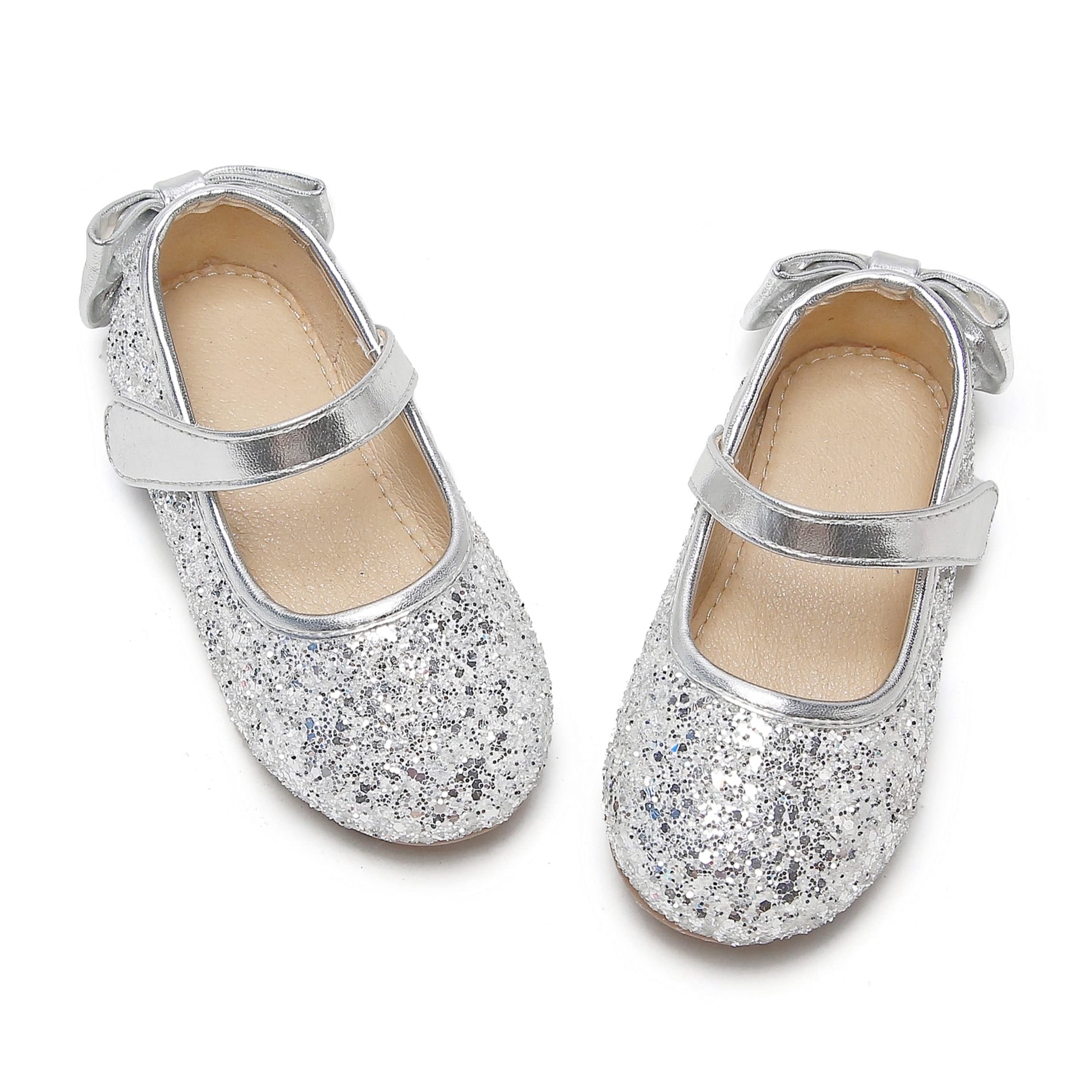 Toddler Ballet Mary Jane Flats - Girls Dress Shoes for Dance & Parties