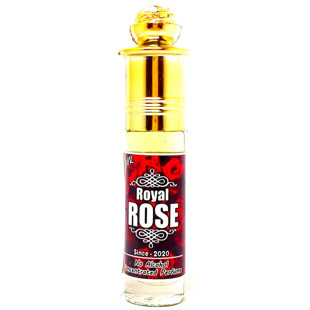 Attar Royal Rose Perfume Oil - 6ml Roll-On Bottle (Pack of 1) | Long-Lasting Fragrance for Women, Gift Idea, Daily Wear & Special Occasions