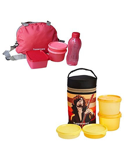 Tupperware Sling-A-Bling Lunch Set with Executive Lunch Box - BPA-Free Food Storage Containers for Work, School & Picnics