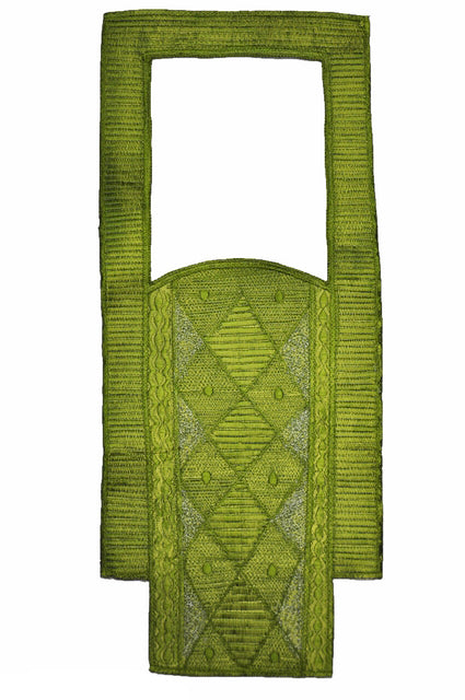 Elegant Green Agbada Grand Boubou with Intricate Embroidery - African Traditional Attire for Men - Perfect for Weddings, Festivals & Special Occasions
