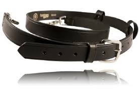 Boston Leather Fireman's Radio Strap - Heavy Duty Black XL for Firefighters & First Responders | Secure Radio Holder for Emergency Response & Public Safety