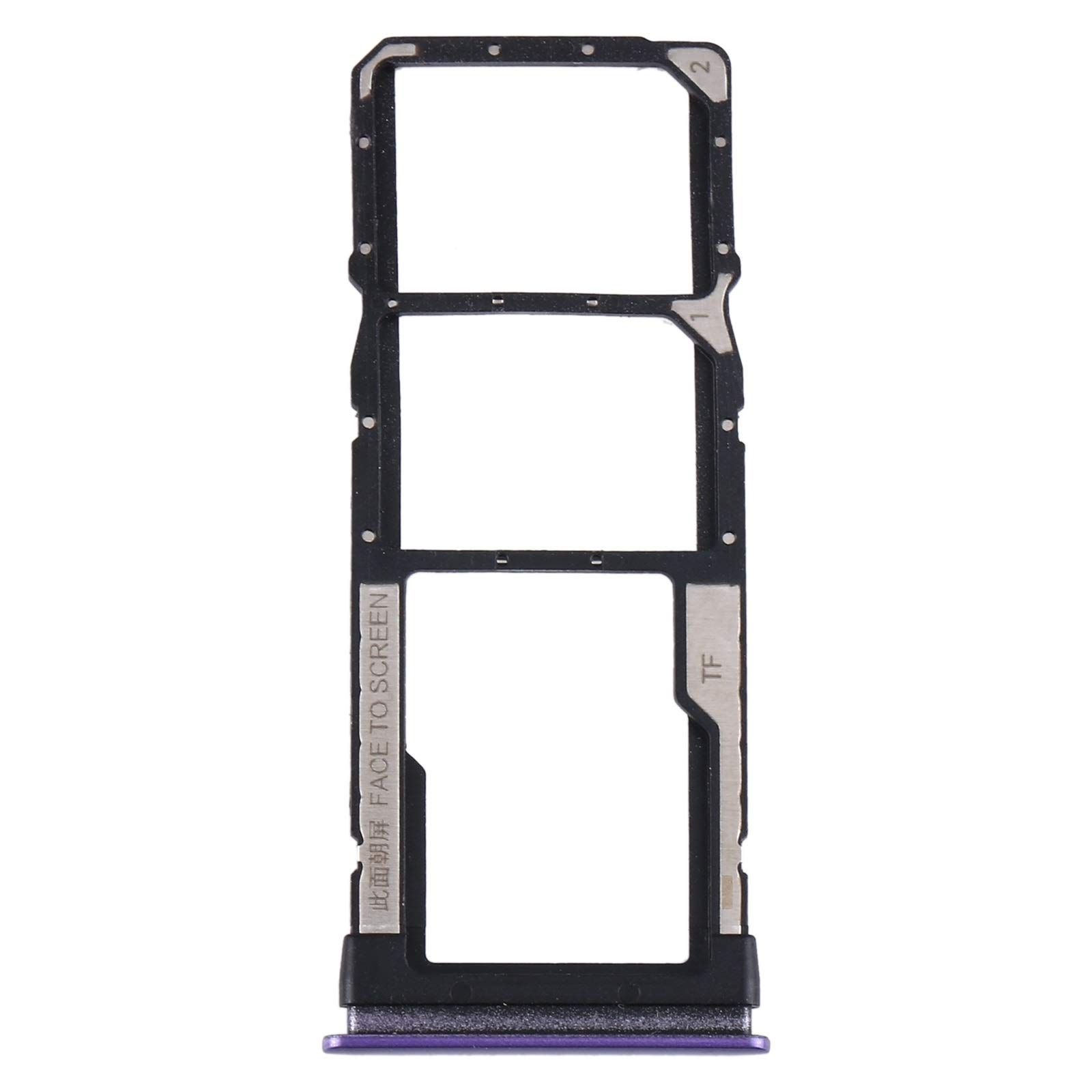 Original SIM Card Tray Replacement for Xiaomi Redmi Note 9 5G / Redmi Note 9T (M2007J22G/M2007J22C) - Purple | Includes SIM & Micro SD Card Trays | Perfect for Phone Repair & SIM Card Replacement