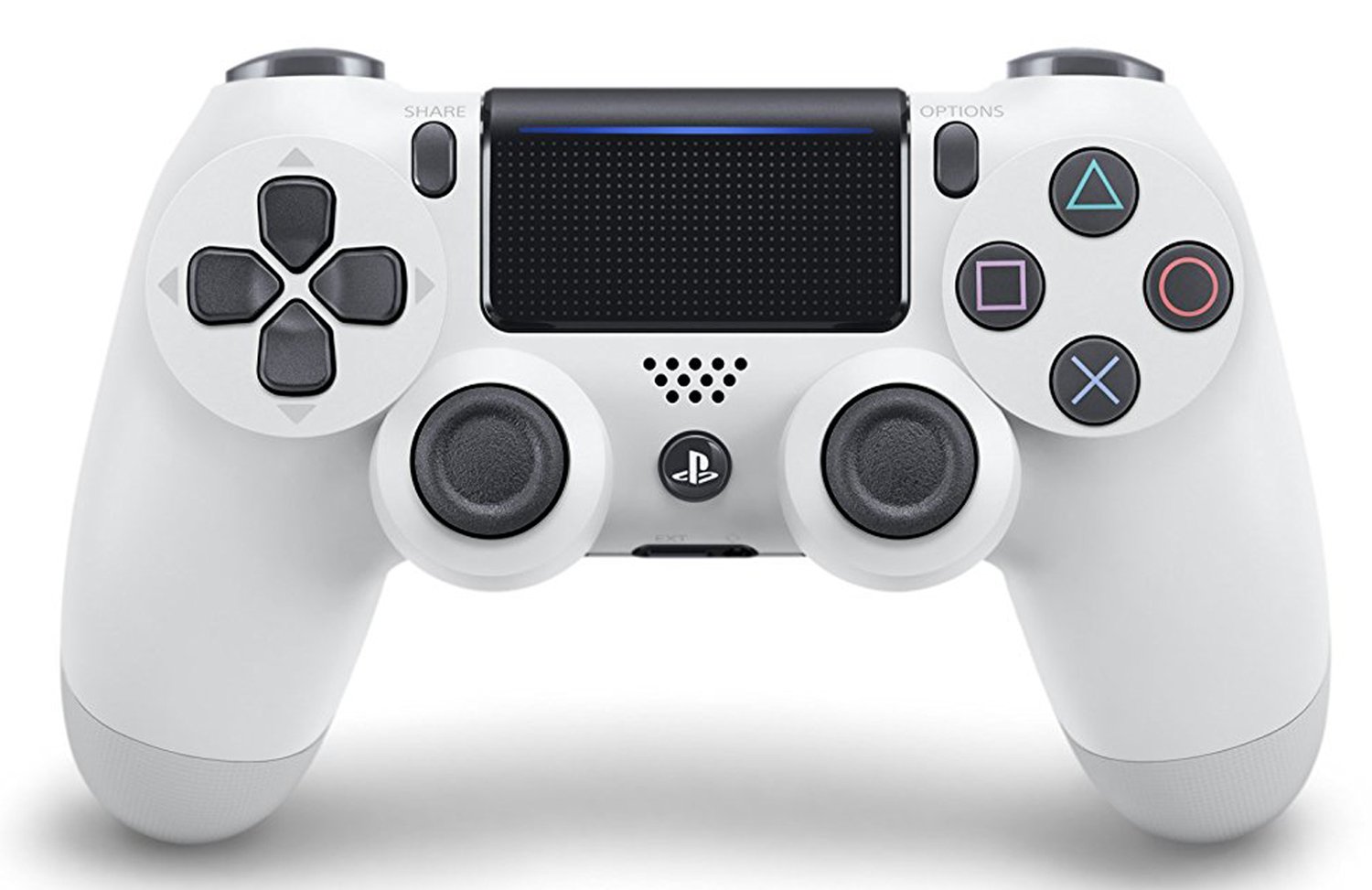 Original Wireless Controller (DUALSHOCK4) Glacier White (CUH-ZCT2J13) - Compatible with PS4, Gaming Console Accessories for Enhanced Playstation 4 Experience - Perfect for Action, Sports & Adventure Games