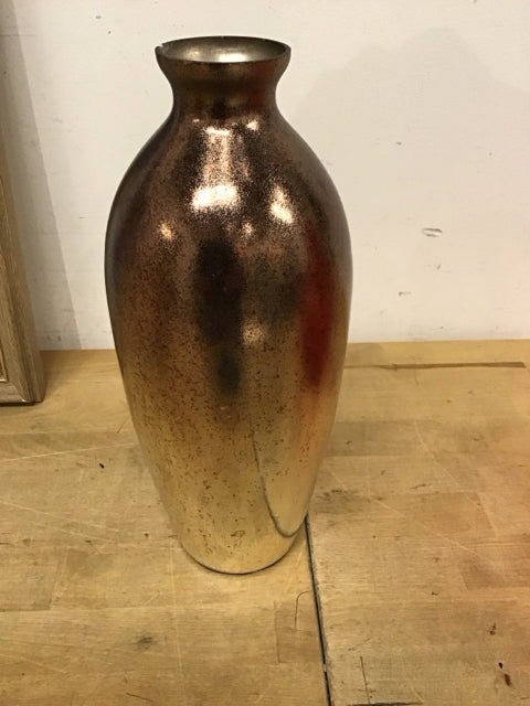 12.5 Inch Elegant Glass Vase with Intricate Metal Overlay - Perfect for Home Decor, Wedding Centerpieces, and Floral Arrangements