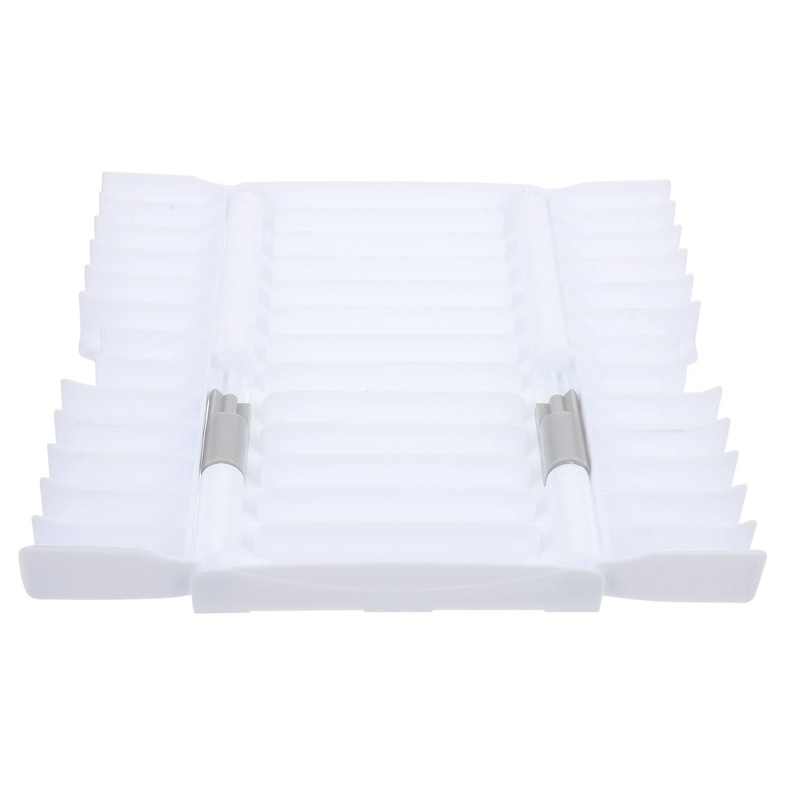 Foldable Dish Drying Rack with Sponge Holder - White for Sink Storage