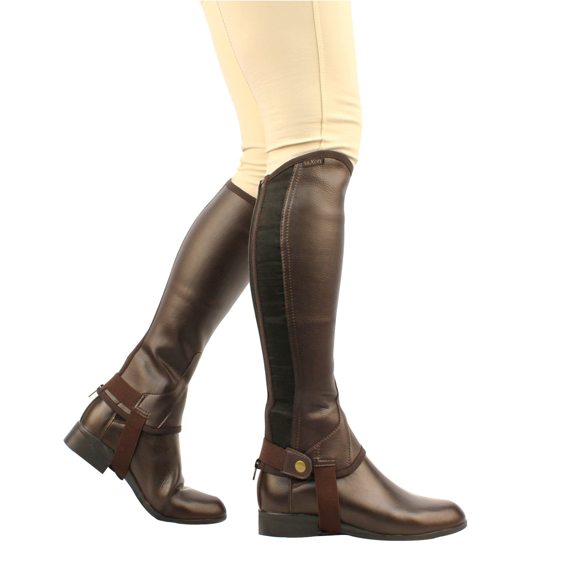 Saxon Men's Equestrian & Country Riding Boots - Durable Leather Horseback Riding Boots for Men - Perfect for Equestrian Sports, Horseback Riding & Countryside Activities