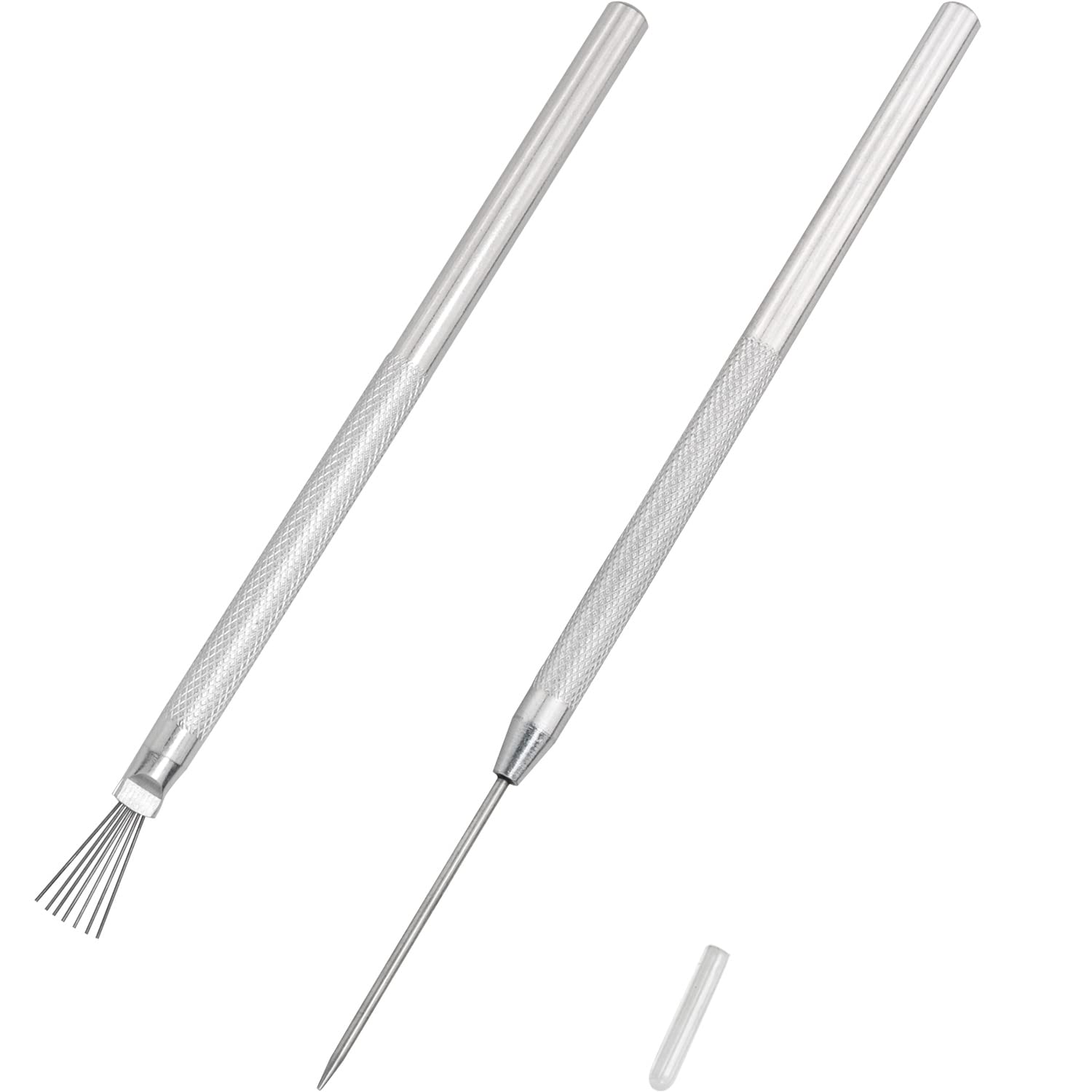 LUORNG 7-Pin Clay Needle Tool - Professional Feather Wire Texture & Detail Tool for Fondant, Pottery, and Sculpting - Perfect for Cake Decorating, Ceramic Art, and DIY Crafts