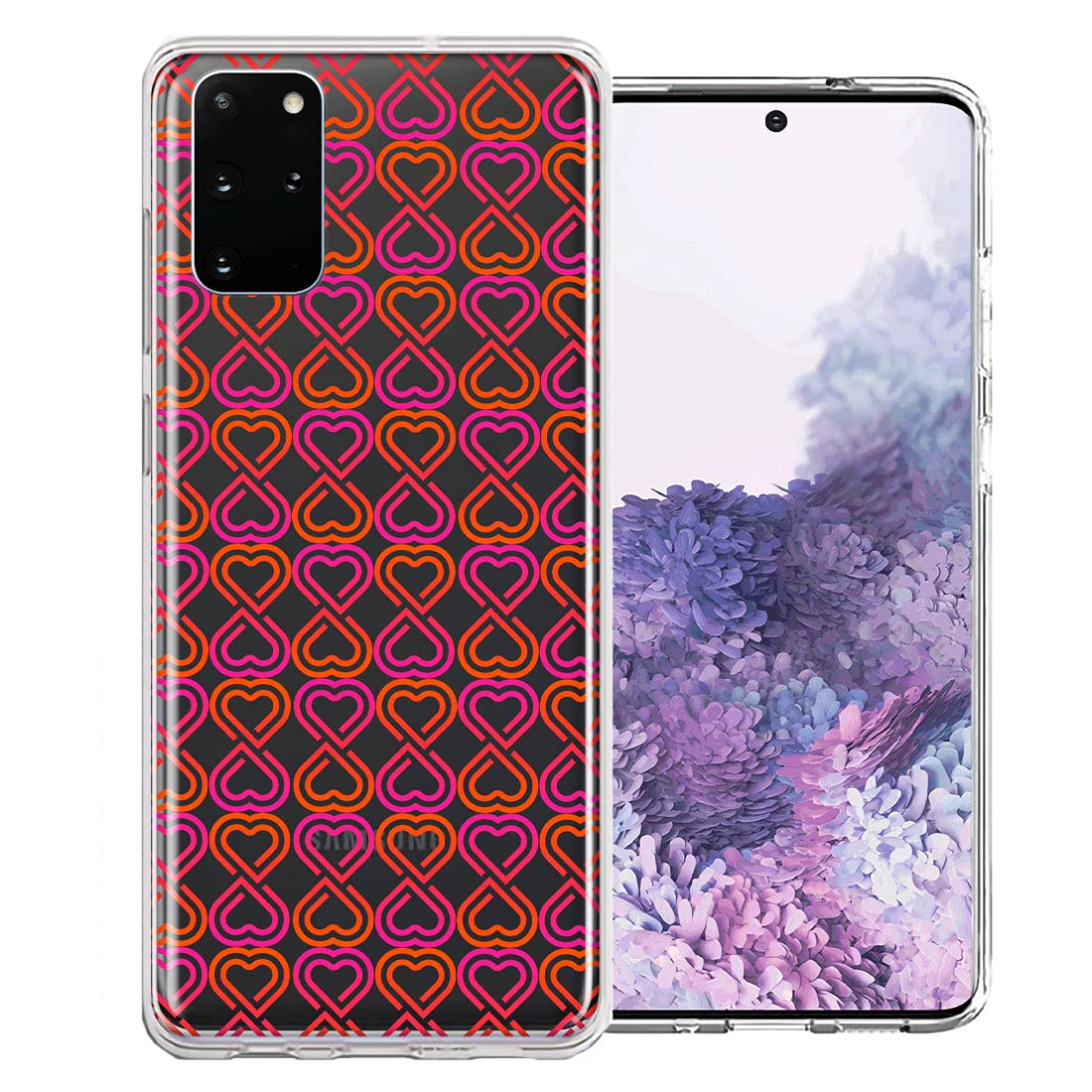 Samsung Galaxy S20 Plus Phone Case - Infinity Hearts Design Double Layer Protective Cover | Shockproof & Scratch Resistant | Perfect for Everyday Use, Travel & Gifts