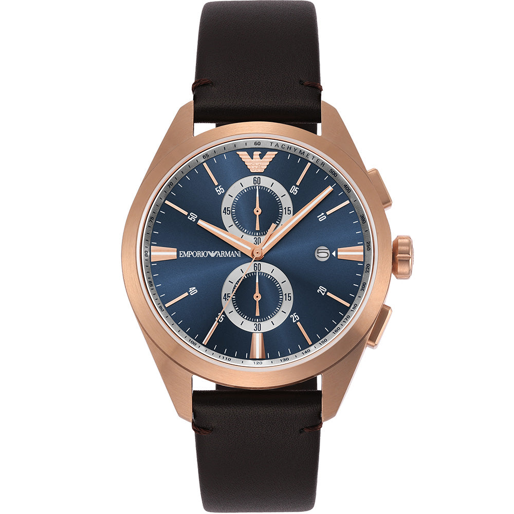 Emporio Armani AR11554 Claudio Men's Chronograph Watch - Stylish Luxury Timepiece for Business, Casual & Formal Occasions
