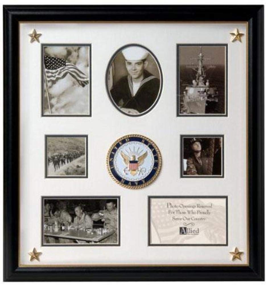 United States Navy Flags & Connections Collage Frame - Perfect for Military Home Decor, Veteran Gifts, and Patriotic Display