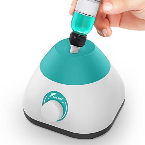 LABFISH Mini Vortex Mixer - Adjustable Speed 0-3000 RPM, Touch Function for Test Tubes, Acrylic Paints, Tattoo Ink, Gel Polish, Nail Polish & Eyelash Adhesives (Up to 50ML) - Perfect for Lab Experiments, DIY Crafts, Nail Salons & Tattoo Studios