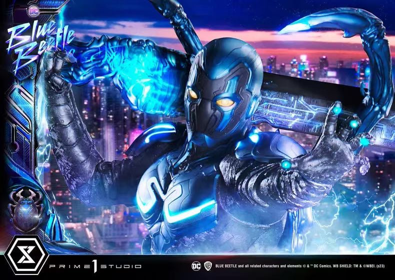 Prime1Studio Blue Beetle Collectible Statue - DC Comics Superhero Figure for Display & Decoration - Perfect for Home, Office & Fan Collections