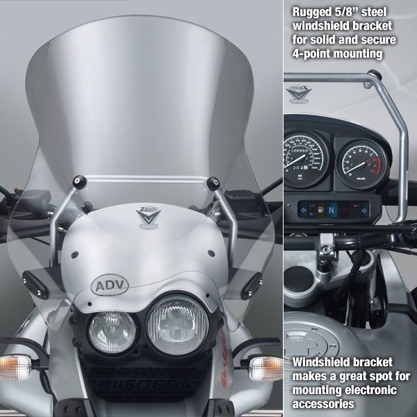 ZTechnik R1150GS Adventure VStream Touring Windshield - High Performance Motorcycle Windshield for BMW R1150GS - Perfect for Long Distance Riding and Adventure Tours