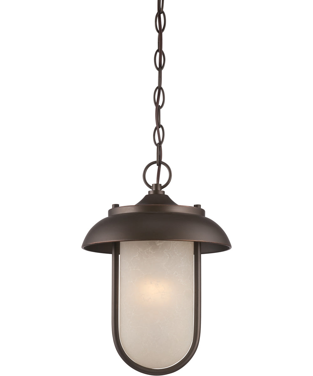 10W Tulsa 1 Light LED Outdoor Wall Light in Mahogany Bronze - Weatherproof Porch Lighting for Patio, Garden & Entryway