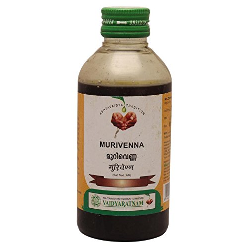 VAIDYARATNAM MURIVENNA OIL - 100% Pure Ayurvedic Herbal Oil for Joint Pain Relief & Muscle Relaxation | Natural Remedy for Arthritis, Sprains & Inflammation | Perfect for Daily Massage & Wellness Routine